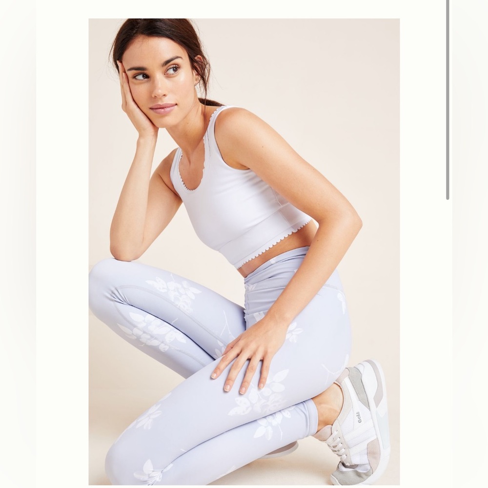 Anthropologie All Fenix Saint Sports Bra. White. Never worn